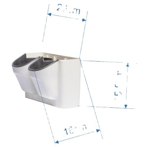 Useful Wall Hanging Double <b>Plastic</b> <b>Plant</b> <b>Pot</b> Double Fence <b>Plastic</b> Nursery <b>Pots</b>, Balcony OEM Service Acceptable - Product Image 1