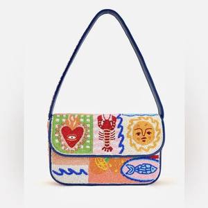 Bolso de Mujer de Resina Bordado y Adornado con Cuentas Hecho a Mano por TCE |   Cartera Artesanal Tradicional para Mujer |   Accesorio de Moda Étnico Hecho a Mano - Product Image 6