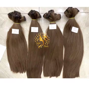 Extensiones de cabello humano con cutícula sin procesar tratada con color Genius Hair Weft - Product Image 6