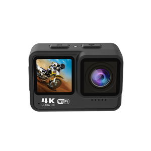 Fábrica profesional 4K 30fps Vlog Grabación de video Cámara redonda 2,0 "Pantalla <span class=keywords><strong>dual</strong></span> 21m Cuerpo Impermeable Ciclismo Deporte Cámara de acción - Product Image 2