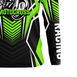 Jersey de Motocross de Manga Larga Transpirable con Estampado Personalizado Más Vendido para Hombre, Servicio OEM de Alta Calidad - Product Image 3