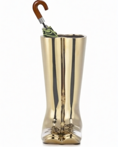 Paragüero de Lujo con Diseño de Paraguas, de Acero Inoxidable de Primera Calidad, Chapado en Oro, en Oferta - Product Image 1