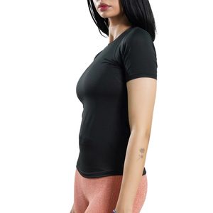 Custom Women Slim Fit Short Sleeve Crew Neck T Shirt Fitness Running Yoga <b>Top</b> Breathable Quick Dry Activewear Training Tee - Product Image 4