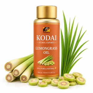 Aceite Esencial de Limoncillo de Tamil Nadu 100% Puro y Natural de Primera Calidad, Destilado al Vapor, para Aromaterapia y Cuidado Facial, Kodai Global Export - Product Image 1