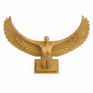 Sculpture abstraite de femme ailée, statue d'ange moderne en polyrésine, figurine décorative pour la maison, décoration de table - Product Image 2