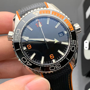 <b>Mens</b> Orange Square Four-Point <b>Dive</b> Dial Display 5BAR Mechanical <b>Watch</b> Acrylic Crystal Stainless Steel Butterfly Clasp Charm Tape - Product Image 2