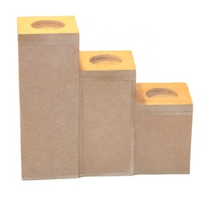 Candelabros de MDF, Juego de 3 uds., decoración hecha a mano para fiestas de boda, soporte de velas, decoración de lujo para el hogar y el Hotel, portavelas - Product Image 1