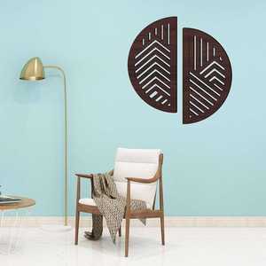 Panneau mural en bois géométrique moderne, décoration murale en bois artisanale pour salon, chambre et décoration intérieure - Product Image 1