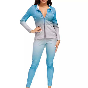 High Quality Custom Short Zipper Patch Printing Casual Hooded Tracksuit 100% Cotton Fleece <b>Crop</b> Hoodie <b>Jogger</b> Pant Winter Flare - Product Image 5