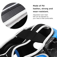 Casque de boxe professionnel en cuir PU personnalisable de haute qualité avec visière amovible pour le kick-boxing