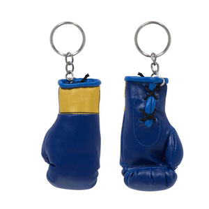 Blue light <b>boxing</b> keychain Custom logo printed keychain PU leather sports accessory Durable <b>boxing</b> <b>gift</b> - Product Image 2
