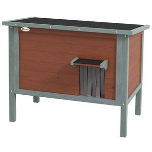 Casetta Classica in Legno Rettangolare per Animali Domestici da Interno con Fondo Rimovibile - Product Image 1