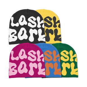 HK34 logotipo personalizado Jacquard de alta calidad para el diseño de Veracap All-Print Y2K Beanies Winter Knitted Cuff Beanie Hat para hombres y mujeres Tra - Product Image 4