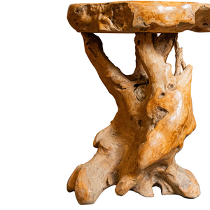 Table basse ARTERRA en teck rustique de qualité supérieure, fabriquée à la main par des artisans, style antique durable, meubles de salon pour la maison, style luxueux - Product Image 2
