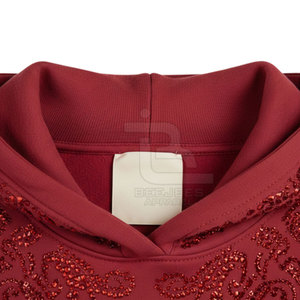 Sweat-shirts à capuche pour femmes avec strass, design personnalisé, haute qualité, basiques, couleur unie, grandes tailles - Product Image 3