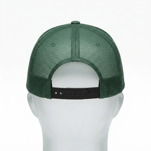Casquette de baseball verte pour homme, style trucker, avec logo brodé personnalisé, dos en maille, ajustable, streetwear - Product Image 4