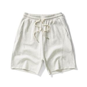 High Quality 260gsm 58% Cotton 40% Polyester 2% Spandex Elastic Waistband Street Fashion Piping Clean Fit Casual <b>Shorts</b> For <b>Men</b> - Product Image 6