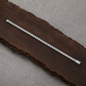 Bracelet tennis classique hip-hop en moissanite taillée pour femme, en argent sterling 925 plaqué or/argent, entièrement serti, bijoux de luxe en gros - Product Image 6