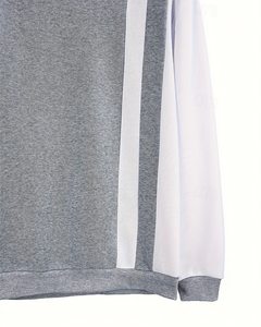 Nouveau sweat-shirt à col rond pour homme en jersey 100% coton biologique, couleur unie, décontracté, écologique, hiver, grande taille - Product Image 3