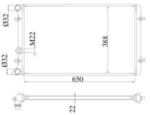 <span class=keywords><strong>Precio</strong></span> competitivo OE número 8D0121251P/8D0121251AJ/8D0121251AC Radiador de alta calidad para VOLKSWAGEN/AUDI BORA 2002-2006 - Product Image 4