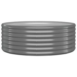 Gris 39,4 "x 39,4" x 14,2 \ "Patio de acero con recubrimiento en polvo Cama elevada Turba Categoría de producto - Product Image 2