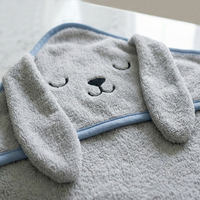 Toalla de Baño Infantil Personalizable con Capucha, Secado Rápido, Algodón, Felpa de Coral, Diseño de Animales Adorables, Regalo para Niños, Felpa para Baño