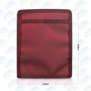 Organizador de Bolsillo de Nailon Rojo de 6 x 5 Pulgadas con Cierre Abierto para Enfermería y Cuidado Médico - Product Image 5