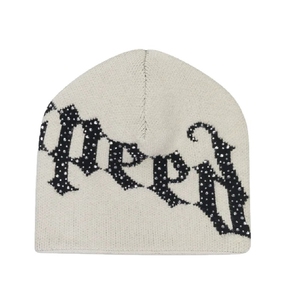 Bulk Order USA custom beanie streetwear knit <b>cap</b> <b>winter</b> black red logo design high quality wholesale beanie - Product Image 2