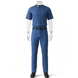 ชุดยูนิฟอร์มเบสบอลซอฟต์บอลแบบติดกระดุมเต็มตัวสำหรับผู้ชาย ดีไซน์ล่าสุด ปรับแต่งได้ ขายส่ง ปักลายได้ ระบายอากาศได้ดี มีไซส์พลัสไซส์ให้เลือก - Product Image 1