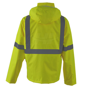 Veste de travail réfléchissante de haute qualité pour hommes, vêtements de travail haute visibilité pour la construction, vêtements de travail pour l'industrie, prend en charge le logo personnalisé, veste de sécurité OEM - Product Image 2