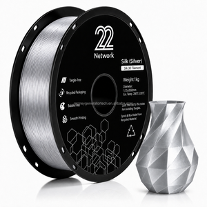 Filamento PLA de Seda Plateado 1.75mm 1kg, Brillo Metálico, Filamento para Impresora 3D, Venta al Por Mayor - Product Image 1