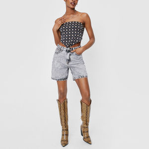 Shorts cargo pour femmes, mode vintage, couleur unie, denim délavé, shorts chauds d'été, décontractés, sexy, respirants, séchage rapide, jeans - Product Image 6