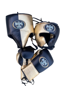Set de Boxeo Rojo y Negro 'No Boxing No Life' Hecho con Cuero Genuino, Set de Sparring para Kickboxing 'No Boxing No Life', Kits de Boxeo Personalizados OEM - Product Image 5