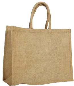Bolsa de compras de yute con logotipo Tela reciclable impresa personalizada barata Rosa Blanco Azul Seda Tote personalizado Respetuoso del medio ambiente personalizado - Product Image 1
