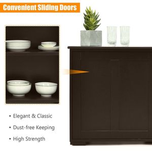 Credenza in Metallo Antico con Ripiano Regolabile per Stoccaggio in Sala da Pranzo - Product Image 4