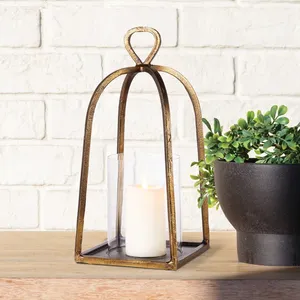 Rustic Vintage Handmade <b>Lantern</b> <b>Candle</b> Holder Farmhouse Decor Theme Outdoor Patio Christmas Garden Resort Home Decoration - Product Image 4