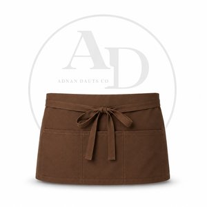Tablier de service personnalisé avec logo pour restaurant, serveur, chef, barista, avec poches – Vente en gros - Product Image 6