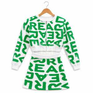Conjuntos de 2 Piezas de la Hermandad HMR, Traje Deportivo Personalizado, Chaqueta de Yoga con Cremallera Dorada y Conjunto de Tenis - Product Image 5
