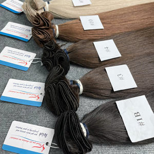Super promotion : Extensions de cheveux naturels Remy vietnamiens, tissées à la main, double trame, toutes couleurs, prêtes à être expédiées - Product Image 2