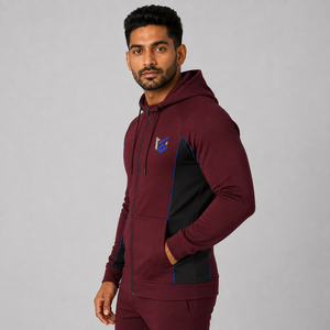 100% Cotton Men's Zipper <b>Hoodies</b> with Custom Logo Personalized Winter Fleece Hooded Collar Solid Pattern <b>Thermal</b> Quick Dry - Product Image 6