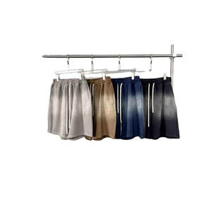 Ensemble de shorts d'été décontractés à imprimé numérique Feuille Tropicale, motif artistique minimaliste, pour une ambiance estivale fraîche et décontractée - Product Image 4