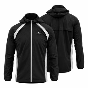 Chaqueta Anorak Cortavientos Transpirable para Hombre, con Logotipo Personalizado, Impermeable por Delante, de Secado Rápido, Ligera, con Cremallera Completa y Tejido Soft Shell - Product Image 2
