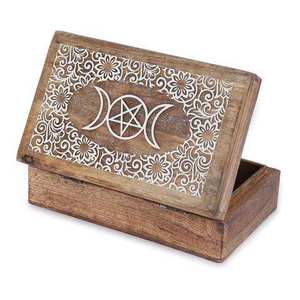 Most Popular Style Hand Carved Wooden Jewelry <b>Box</b> for Jewelry Wooden <b>Gift</b> <b>Box</b> For Home Table Top Thanks Giving Use - Product Image 1