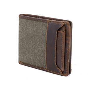 Portefeuille bifold en cuir véritable de haute qualité pour homme, fait main, protection RFID, personnalisation de la marque, léger, multifonction, compétitif - Product Image 3