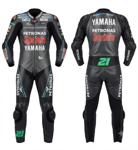 Unisex Ramaha Elite MotoCP Racing Suit Jumpsuit/Traje Premium Leather Cowhide/Kangaroo with Flexible Stretch Panels - Product Image 1