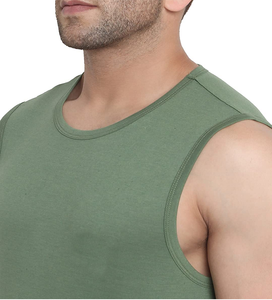 Camiseta sin mangas para hombre, corte regular, de alta calidad, estilo vintage, para entrenamiento, gimnasio, con estampado personalizado, de algodón. - Product Image 4