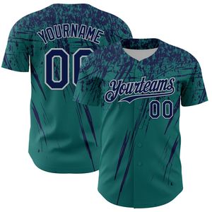 Maillot de baseball personnalisé pour équipe, entièrement boutonné, 100 % coton biologique, sérigraphie, antibactérien, col en V, manches courtes, devant - Product Image 1