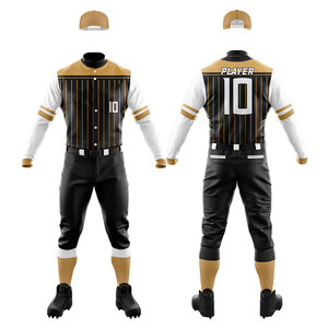 Dernier design, nouveau style, qualité supérieure, vêtements de sport imprimés, écologiques, respirants, uniforme de baseball, design de logo personnalisé, 100% - Product Image 1