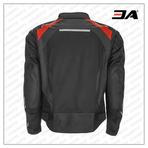 Chaqueta de Motociclismo Profesional para Hombre, de Cuero Vacuno Genuino, con Protección de Nivel 2 CE y Soporte para la Espalda - Product Image 2