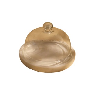 ที่เสิร์ฟอาหารจานข้าวแบบโดมหินอ่อนหรูหราน้ำหนักเบาเป็นพิเศษสำหรับร้านอาหารและร้านค้าออนไลน์ - Product Image 1